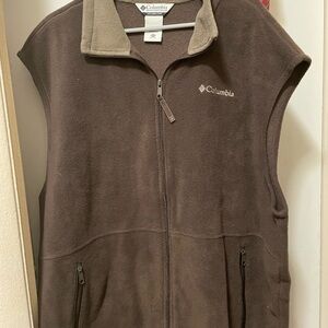 Columbia Tan Fleece Vest